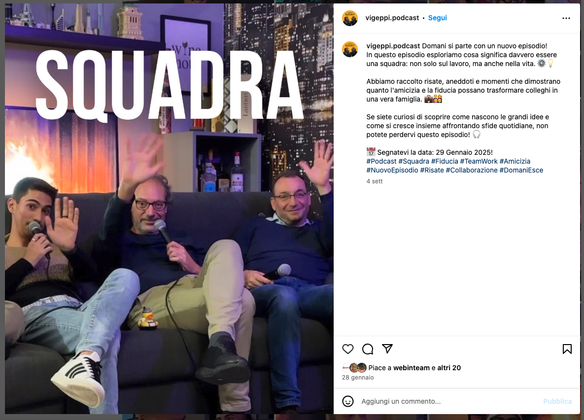 Webinteam: squadra che vince non si cambia!